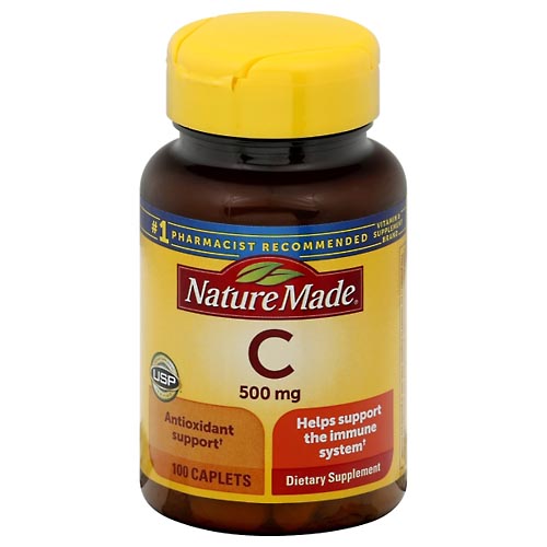 Image for Nature Made Vitamin C, 500 mg, Caplets,100ea from DOKIMOS EAST MAIN PHARMACY