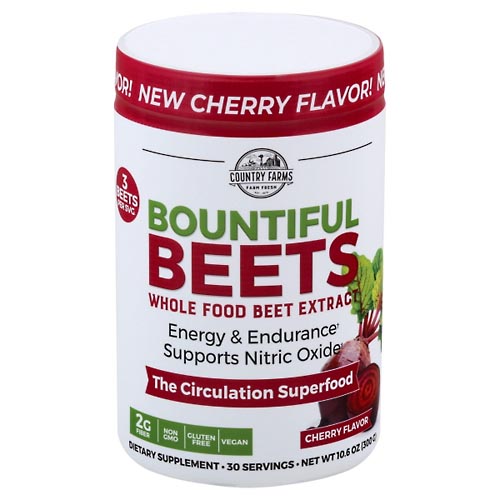 Image for Country Farms Bountiful Beets, Cherry Flavor,10.6oz from DOKIMOS EAST MAIN PHARMACY
