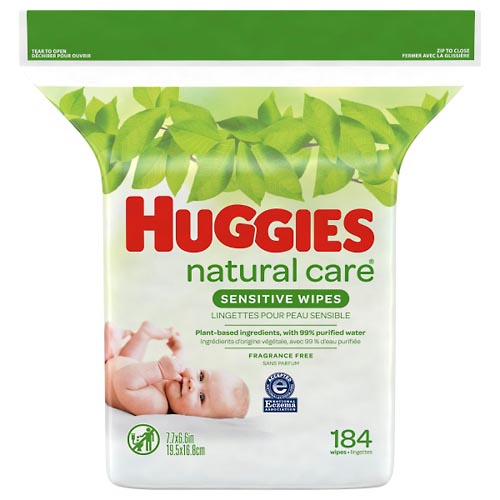 Image for Huggies Wipes, Sensitive,184ea from DOKIMOS EAST MAIN PHARMACY