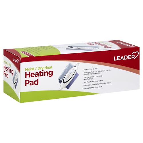Image for Leader Heating Pad, Moist/Dry Heat,1ea from DOKIMOS EAST MAIN PHARMACY