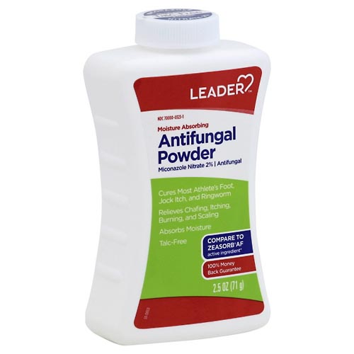 Image for Leader Antifungal Powder, Moisture Absorbing,2.5oz from DOKIMOS EAST MAIN PHARMACY