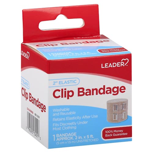 Image for Leader Clip Bandage, Elastic, 2 Inch,1ea from DOKIMOS EAST MAIN PHARMACY