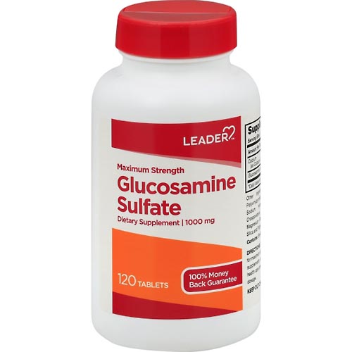 Image for Leader Glucosamine Sulfate, Maximum Strength, 1000 mg, Tablets,120ea from DOKIMOS EAST MAIN PHARMACY