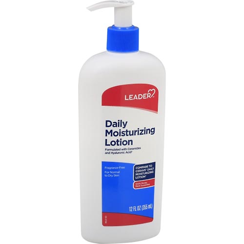 Image for Leader Lotion, Daily Moisturizing, Fragrance-Free,12oz from DOKIMOS EAST MAIN PHARMACY