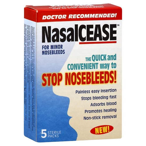 Image for Nasalcease NasalCease, for Minor Nosebleeds,5ea from DOKIMOS EAST MAIN PHARMACY