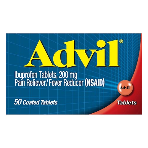 Image for Advil Ibuprofen, 200 mg, Coated Tablets,50ea from DOKIMOS EAST MAIN PHARMACY