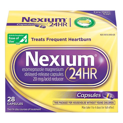 Image for Nexium Acid Reducer, 22.3 mg, Delayed-Release Capsules,28ea from DOKIMOS EAST MAIN PHARMACY