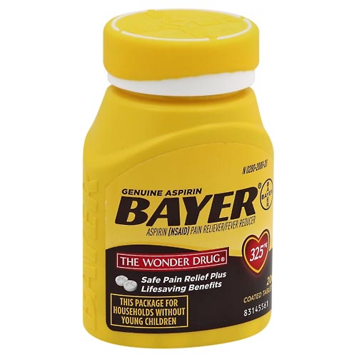 Image for Bayer Aspirin, 325 mg, Coated Tablets,200ea from DOKIMOS EAST MAIN PHARMACY