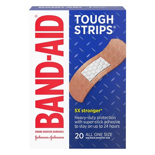 Image for Band Aid Bandages, Adhesive, All One Size,20ea from DOKIMOS EAST MAIN PHARMACY
