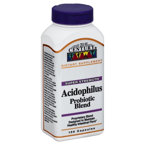 Image for 21st Century Probiotic Blend, Acidophilus, Super Strength, Capsules,150ea from DOKIMOS EAST MAIN PHARMACY