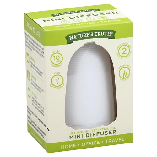 Image for Natures Truth Diffuser, Mini, Ultasonic Essential Oil,1ea from DOKIMOS EAST MAIN PHARMACY