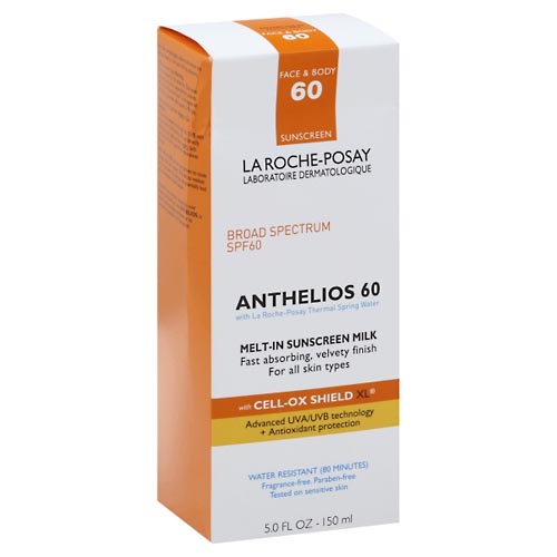 Image for La Roche Posay Sunscreen Face & Body, Anthelios 60, Broad Spectrum SPF 60,5oz from DOKIMOS EAST MAIN PHARMACY