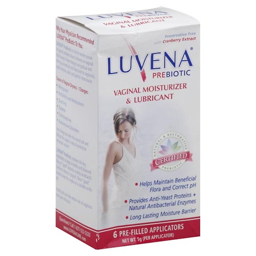 Image for Luvena Vaginal Moisturizer & Lubricant, Prebiotic, Pre-Filled Applicators,6ea from DOKIMOS EAST MAIN PHARMACY