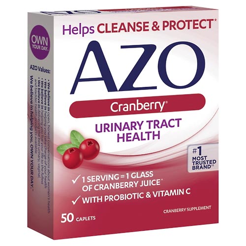 Image for Azo Urinary Tract Health, Cranberry, Caplets,50ea from DOKIMOS EAST MAIN PHARMACY